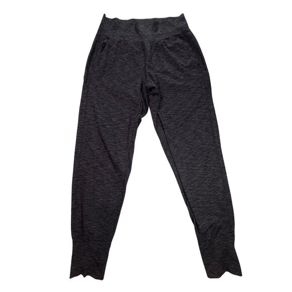 Athleta Venice Joggers Women’s Gray Ribbed Waist Tapered Cuff Lounge Pants Small - Picture 2 of 13